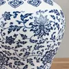 Vasi Jingdezhen Serbatoi di stoccaggio in vaso da tè in porcellana antica blu e bianca