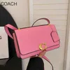 Factory Wholesale Retail Designer Bags Bags Womens Bag New c Button Fashion Trend One Shoulder Crossbody Small Square