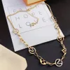 Hoge Kwaliteit Brief Diamanten Kettingen Kettingen Designer Hangers Merk Ketting Voguish Mannen Dames Rvs Parel Choker Bruiloft Sieraden Geschenken