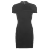 Sukienka gotycka choker kantar bodycon czarna sukienka żeńska solidna wycięta moda letnia sukienka mini strona rozdzielająca sundress vestidos