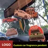 1020 peças pingente de carro personalizado fragrância duradoura criativa suspensão perfume pode ser impresso código QR site da empresa etc 240307