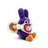 Anime jogo brinquedos de pelúcia 20cm tamanho pequeno coelho roxo cogumelo fazenda mascarado ladrão pelúcia animais coelho nabbit plushies crianças presente 240307