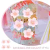 Decorative Flowers 1 Bag Faux Flower Heads Artificial Silk Cloth Cherry Blossom For Wedding