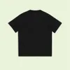 Дизайнерская роскошная повседневная футболка с короткими рукавами и круглым вырезом Guggi Classic с принтом, расписанным вручную, удобные весенние и летние топы для мужчин и женщин