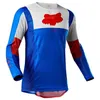 2023 Mens T-shirts Fox Summer Long Sleeved Off-road Motorcycle Suit Quick Drying and Breathable Outdoor Bicycle Cycling