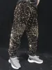 Pants Men Bar Nightclub Sequins Pants Silver Blue Double Sided Flip Loose Casual Trousers Dancer Team Hip Hop Party Dance Costume