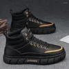 Casual Shoes Damyuan Men Leather Sports Sneakers High Quality Thick Sole Outdoor Walking Non-slip Desert Ankle Boots