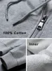 Primavera outono zip up hoodies homens moda coreana 280g algodão manga longa casual cardigan com capuz cor sólida moletom básico masculino 240226