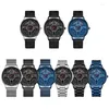 Relojes de pulsera Reloj Sanda para hombres Serie de volante de automóvil Relojes de cuarzo de moda casual elegante Correas impermeables Caja de regalo