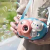 Novelty Games Baby Bath Toys Childrens bubble machine camera childrens leak free bubble electric toy wedding party game summer outdoor toy girl for 3 years Q240307