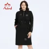 Dress Astrid Women's Dresses 2023 Casual Plus Size Dress Fashion Diamonds Loose Ladies Midi Dresses Long Sleeve Office Female Clothing