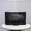 New shopping bag with large capacity genuine leather fashionable portable shoulder bag for women