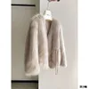 Fox Grass para mujer 24 años nuevo abrigo de piel corto juvenil integrado de invierno Haining 524558