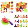 Kitchens & Play Food 40Pcs Pretend Play Toys Child Set Kitchen Tools Plastic Cooking Kits Game Early Educational Toy Kids Drop Deliver Dhrzp