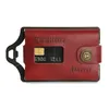 Slim plånbok Nytt kreditkort Plånbok Men Leather Metal Minimalist EDC Travel Front Pocket Plånbok för anteckningar och kort av Zeeker2250