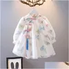 Girl's Dresses Girls Dresses Lovely Baby Dress Spring and Autumn Children S Princess Hanfu Qipao 231016 Drop Delivery Baby, Kids Mater DHTO3