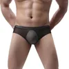 Cuecas de malha de cintura baixa homens roupa interior macio respirável calcinha curta sexy briefs sous vetement homme calzoncillos hombre