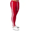 Sweatpants Red Casual Pants Men Cotton Slim Joggers Sweatpants Autumn Training Trousers Manlig gymmet Fitness Bottoms Running Sports Trackpants