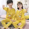 Verão crianças pijamas menina define criança pijamas menino dos desenhos animados homewear pijamas conjunto menino roupas criança pijama 240304