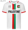 Maglie da calcio Palestino Uomo 2024 Squadra nazionale palestinese JIMENEZ BENITEZ CORTES Home Maglia da calcio per adulti rossa bianca nera Manica cortaH240307