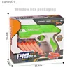 Arma brinquedos crianças bala macia brinquedo arma manual pistola dardo blaster colorido plástico tiro modelo lançador com caixa meninos presente de aniversário yq240307