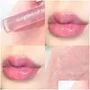 Lucidalabbra Specchio Acqua Lucidalabbra Smalto Olio di vetro trasparente Rossetto liquido a lunga tenuta impermeabile Lucidalabbra Labbra Cosmetici In Bk Drop Del Dheeg