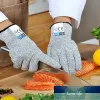 Luvas resistentes a cortes superiores Faca Anti-corte Luvas de proteção para as mãos Nível 5 de qualidade alimentar Luva de dedo de proteção contra cortes Luva de cozinha de segurança