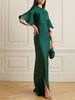 Party Jurken Yeezzi Elegante Half Uitlopende Mouwen Avond Maxi Gewaad Kaftan Vestidos Voor Saudi Arabië Dubai Moslim Vrouwen 2024