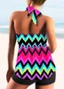 2023 Dames Beach Fashion Print Tankini Sexy Bikini Set Summer Swimming Two Piece 240223