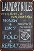 Vintage Laundry Room Signs Retro Laundry Metal Signs Bathroom Wall Home Decor Gift Garden Signs Printing Plaque Art Tin Sign 240223