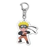 20pcs dużo anime kreskówka brelokowa akrylowa Uchiha Sasuke dwustronna przezroczysta biżuteria kluczowa dla fanów Prezenty H1126245A