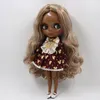 Icy DBS Blyth Doll Joint Body Brown Mix Blond Hair 30cm 16 BJD Toy Girls Gift 240306