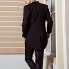 Suits Erkekler Takım Smokin Performans Takım Sihirbaz Elbise Takım Vintage Çifte Kesilmiş Smokin Swallowtail Takım Evre