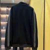 P086 designer jaqueta de beisebol dos homens manga longa zip up clássico preto jaquetas luxo marca masculino casaco