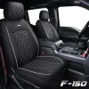 Capas de assento conjunto completo de couro impermeável durável para caminhonete apto para 2009 a 2023 Ford F150 e 2017-2023 F250 F350 F450