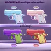 Sand Play Water Fun Gun Toys Mini Ldrens Toy Gun 3D Model Childrens Non Shooting Bullet Rubber Belt Launcher Series Gift H240307