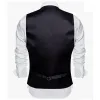 Vests Luxury Vest for Men Silk Black Blue Red Green Pink Gold Yellow Purple Solid Slim Fit Waistcoat Sleeveless Jacket Barry Wang