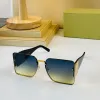 feminine gold-plated frame Sunglasses Women 4579 Black Square Plate Big Double Letter Legs Simple Fashion Style Designer Top High Quality Good Selling UV400 Glasses