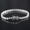 INS Creative 925 Silver Cubic Zircon Women Tennis Bracelets 2mm 3mm 4mm 18k Jews