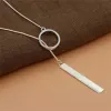 14K White Gold necklace jewelry wholesale high quality fashion charm women classic personality wedding 45cm