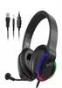 EKSA E400 MAMING HEADSET GAMER 35MM STEREO سماعات سلكية مع مصابيح LED MICROPHONE RGB لـ PS4PCXBOX ONENINTENDO SWITCH9649815