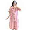 Jurken Plus Size Zomer Moederschap Verpleging Vest Pyjama Zwangere Vrouwen Nachtjapon Moeder Borstvoeding Postpartum Vrouw Losse Jurk