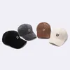 Berretti da baseball Berretto da baseball da donna di marca Autunno Inverno Casual Lettera Ricamo Velluto a coste Hard Top Snapback per uomo Bone Gorras