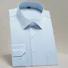 Camicia oversize S~8xl Camicie eleganti in twill da uomo Manica lunga vestibilità regolare Camicie sociali da ufficio da uomo d'affari con taschino sul petto 240307
