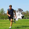 Treinamento de velocidade correndo arrasto pára-quedas futebol equipamentos fitness rampa física 240228
