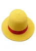 Chapeau de paille pour parents et enfants, accessoires de Cosplay d'animation, casquette de soleil d'été jaune pour filles et garçons 9273824