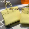 Sac à main en cuir véritable Lnoir sac fait main en cuir 25CM jaune été nouveau sac à main pour femmes