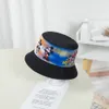 Kinder kreative Cartoon Anime Muster Baumwolle doppelseitige Fischer Hut Kinder Freizeit Sonnenschutz Becken Hut