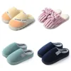 GAI LAYUE Cotton slippers women winter stay at home with thick soles anti slip and warm plush slippers 371369