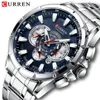 Zegarek curren nadgarstek Waterproof chronograf wojskowy wojskowy stal nierdzewna męska Zegar Top marka luksusowa man sportowy zegarki 8363 2202893